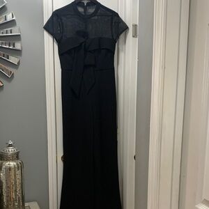JS Collections Black Sheer Maxi Dress